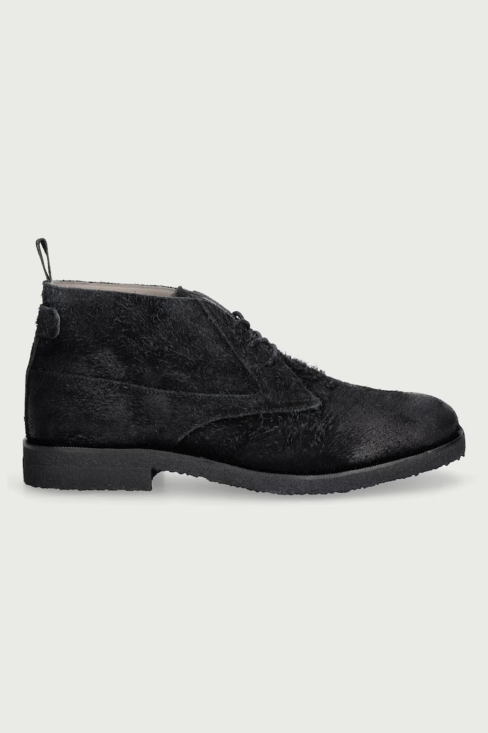 AllSaints Buty męskie skórzane Clive Chukka Boot M008FF czarny AW26