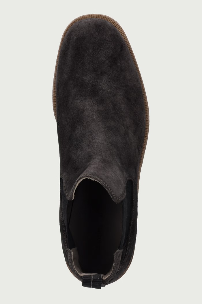 Čizme za muškarce od brušene kože Clive Chelsea Boot AllSaints M009FF siva