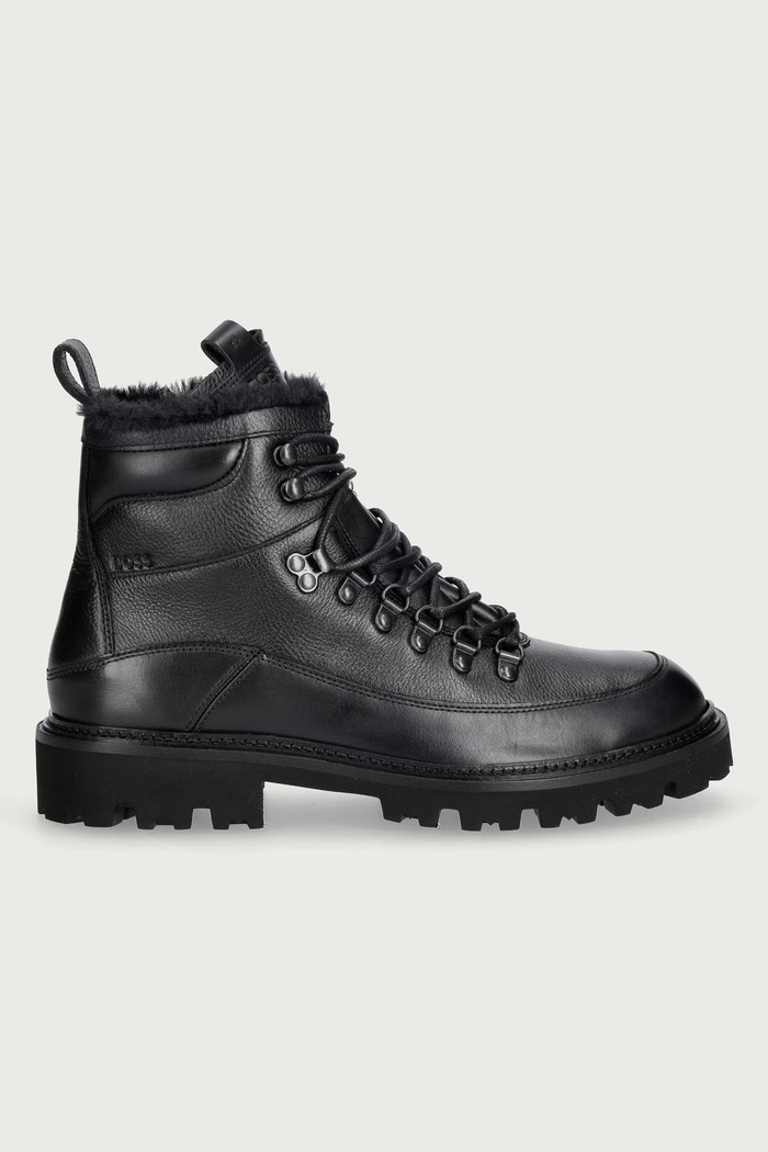 BOSS Încălțăminte pentru bărbați din piele Julyo 50579504.001 negru AW26