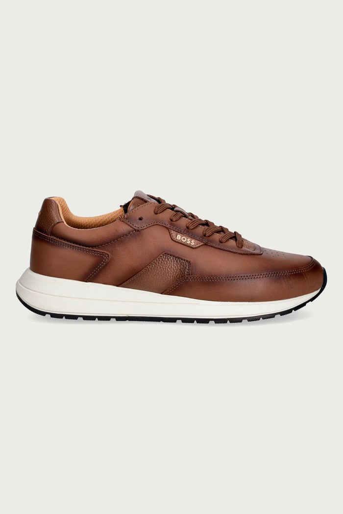 BOSS Vinston tenisice za muškarce od kože 50573581.210 smeđa AW26