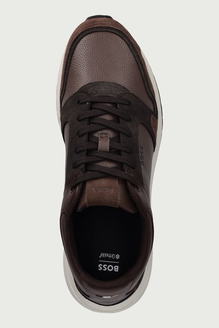 Vinston sneakers pánske kožené BOSS 50573573.202 hnedá
