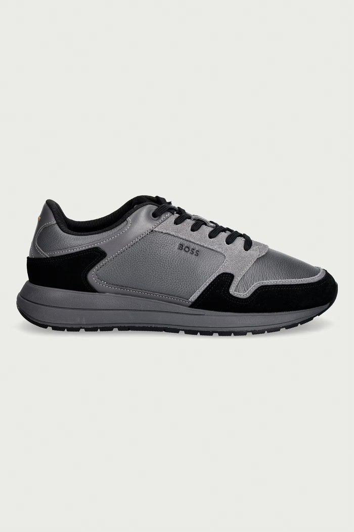 BOSS Vinston sneakers pánske kožené 50573573.022 sivá AW26