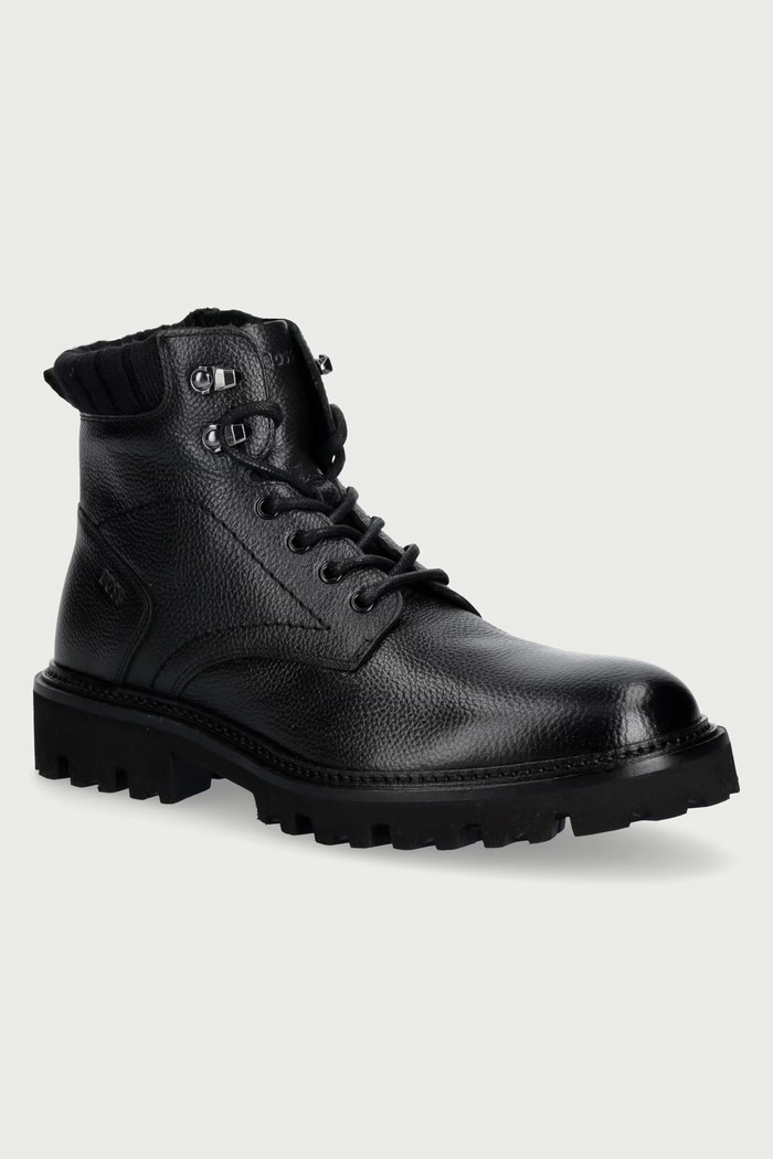 BOSS Παπούτσια Ανδρικά δερμάτινα Julyo μαύρο 50573415.001