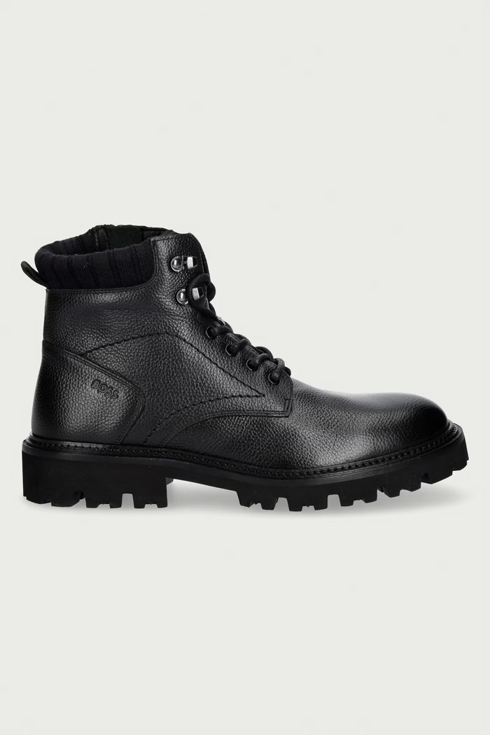 BOSS Παπούτσια Ανδρικά δερμάτινα Julyo 50573415.001 μαύρο AW26