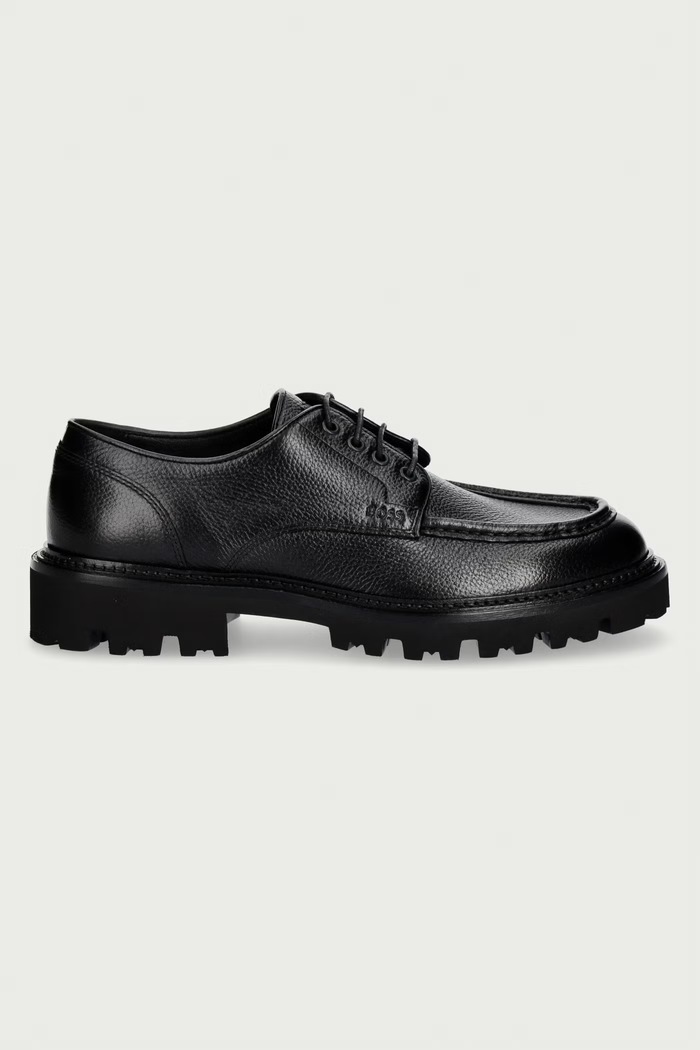 BOSS Pantofi pentru bărbați din piele Julyo 50573404.001 negru AW26