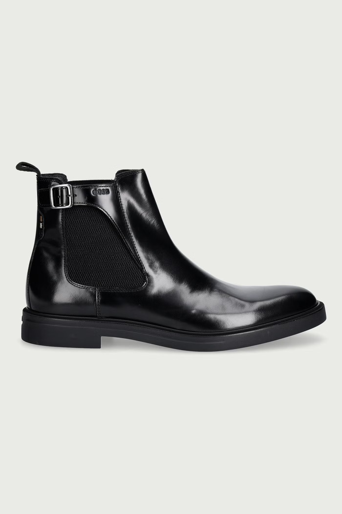 BOSS Челси для мужчин кожаные Calev 50573373.021 чёрный AW26