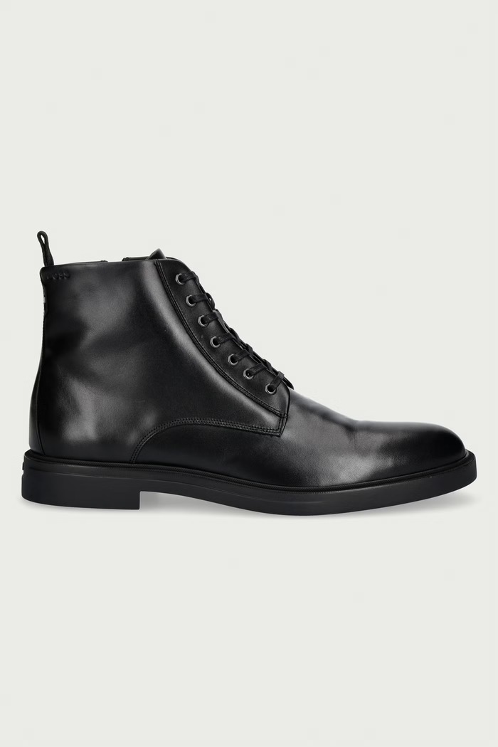 BOSS Παπούτσια Ανδρικά δερμάτινα Calev 50573364.001 μαύρο AW26
