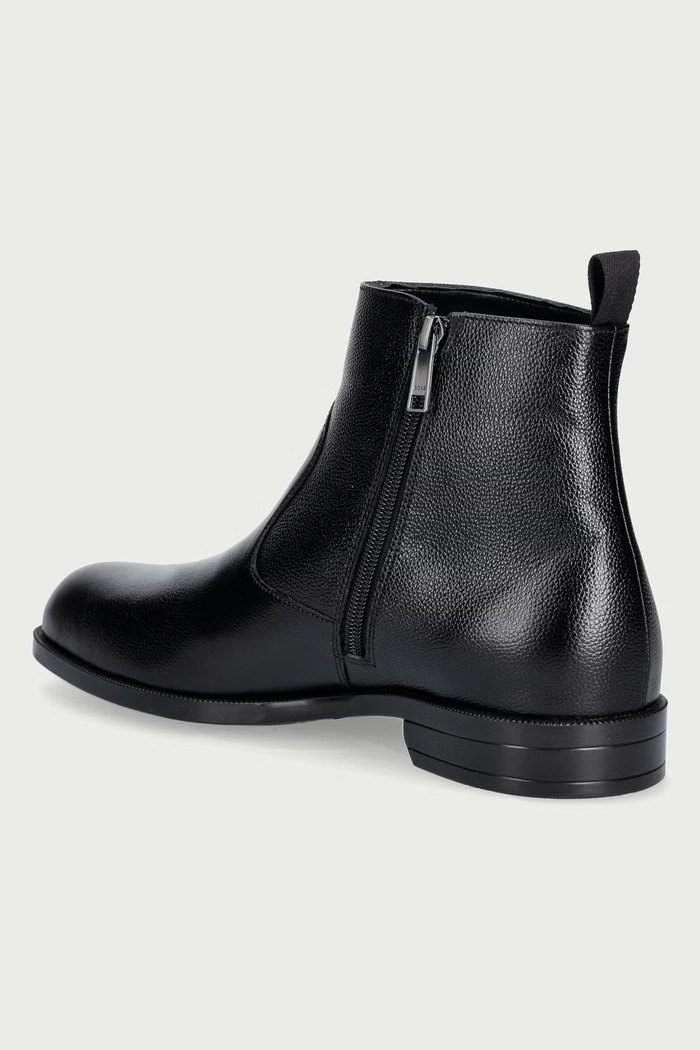 Обувки BOSS обувки мъжки от кожа Tayil 50573316.001 черен