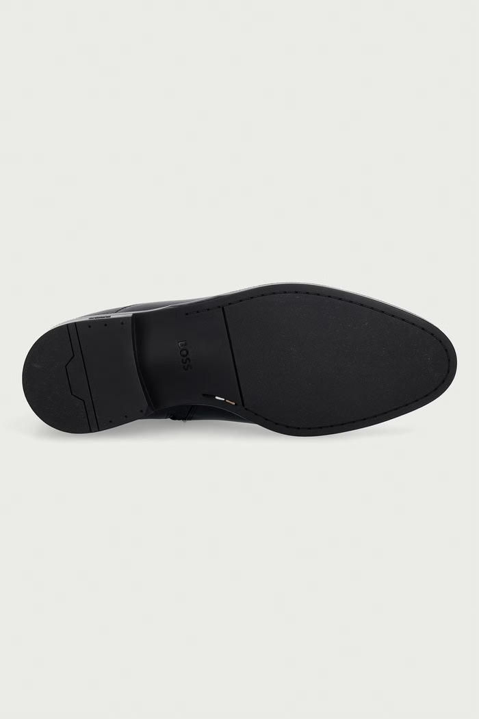 BOSS обувки мъжки от кожа Tayil 50573316.001 черен