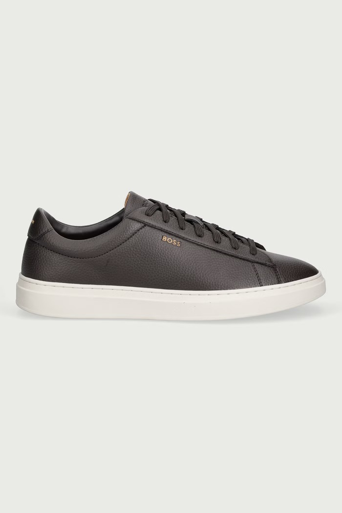BOSS Kieran sneakers pentru bărbați din piele 50548716.203 maro AW26