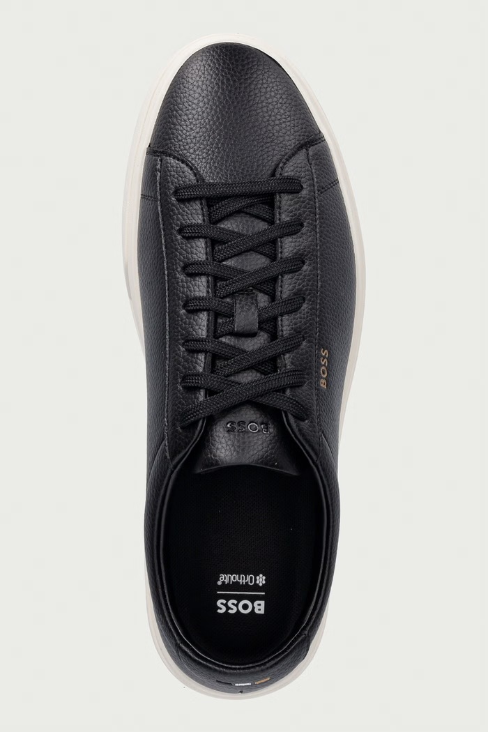 BOSS Kieran sneakers pánske kožené čierna 50548716.008
