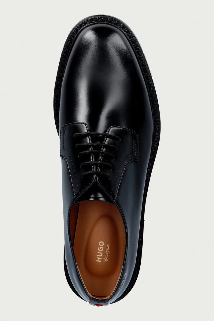 Pantofi pentru bărbați din piele Lysander HUGO 50573082.001 negru