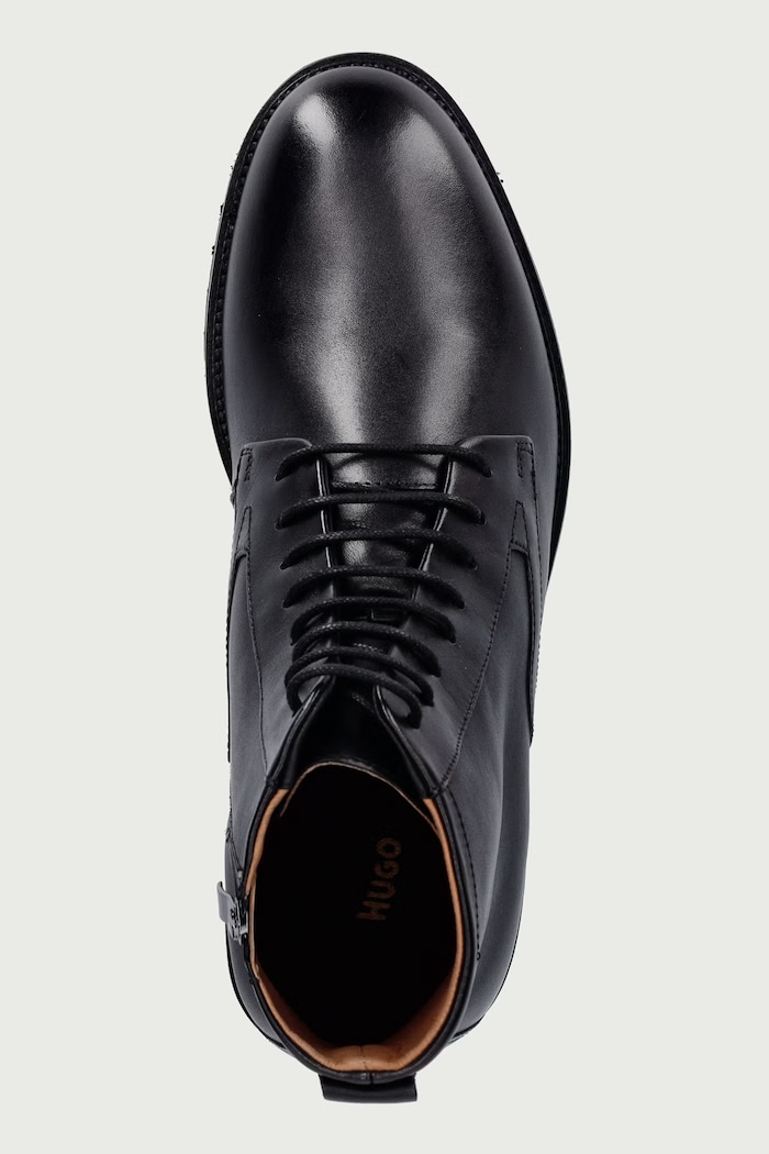 Stivali eleganti da uomo in pelle Ginsby HUGO 50573066.001 nero