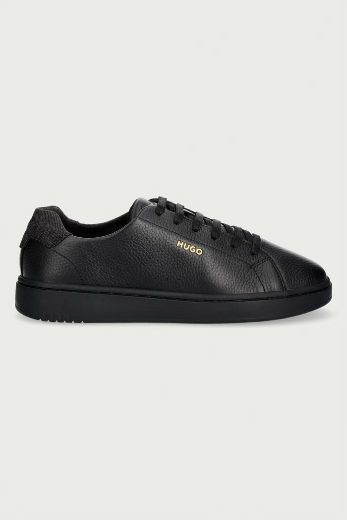 HUGO Neston sneakers pentru bărbați din piele 50573269.007 negru AW26