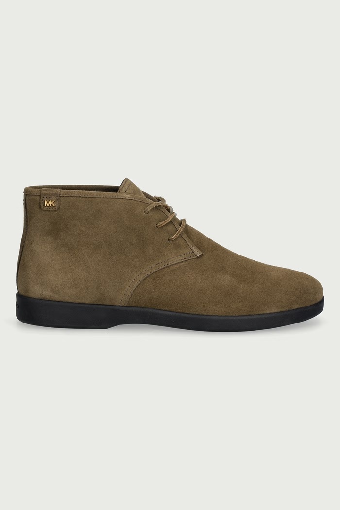 Michael Kors Čizme za muškarce od brušene kože Wesley Boot 42F6WEFB1S.282 zelena AW26
