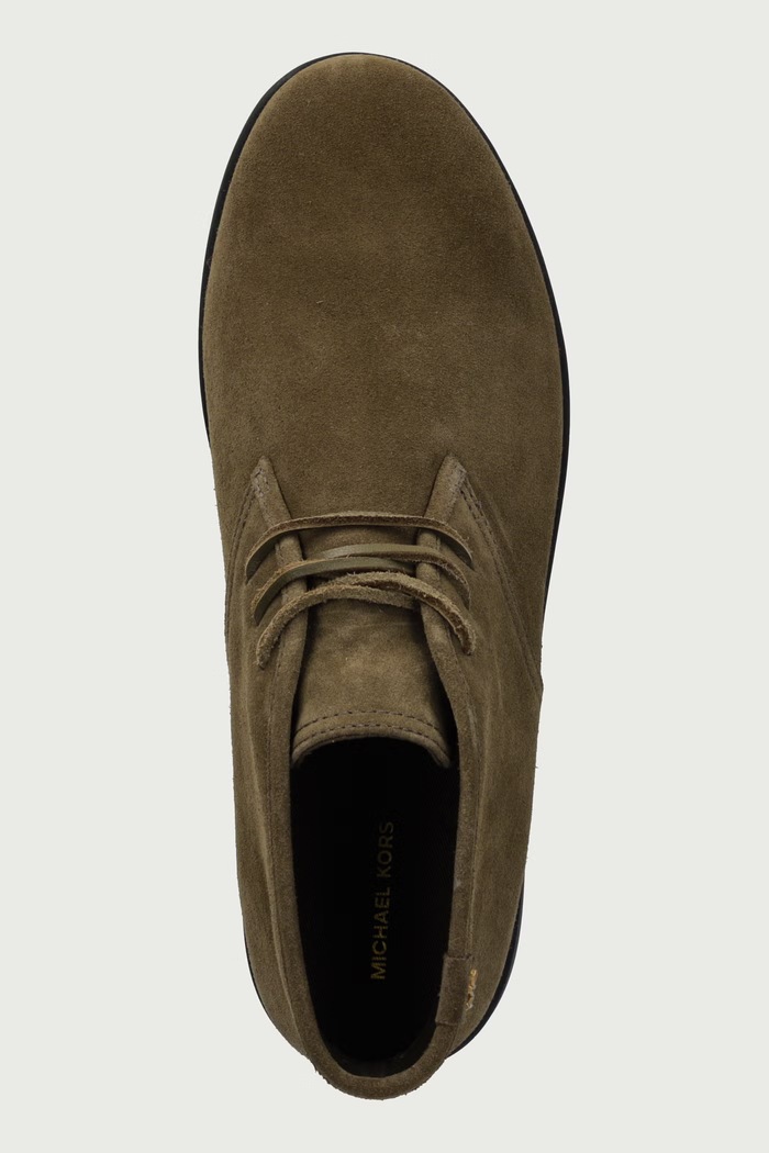 Čizme za muškarce od brušene kože Wesley Boot Michael Kors 42F6WEFB1S.282 zelena