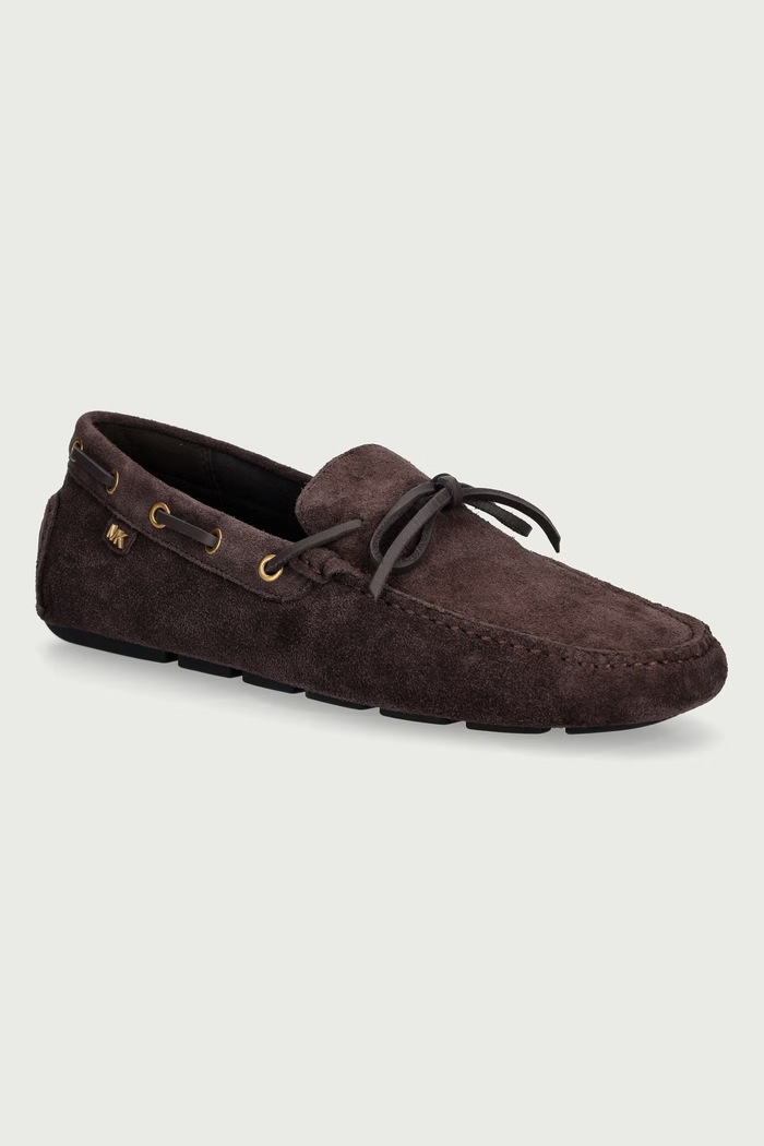 Michael Kors Mokasíny pánske semišové Sayer Moc hnedá 42F6SAFR1S.251