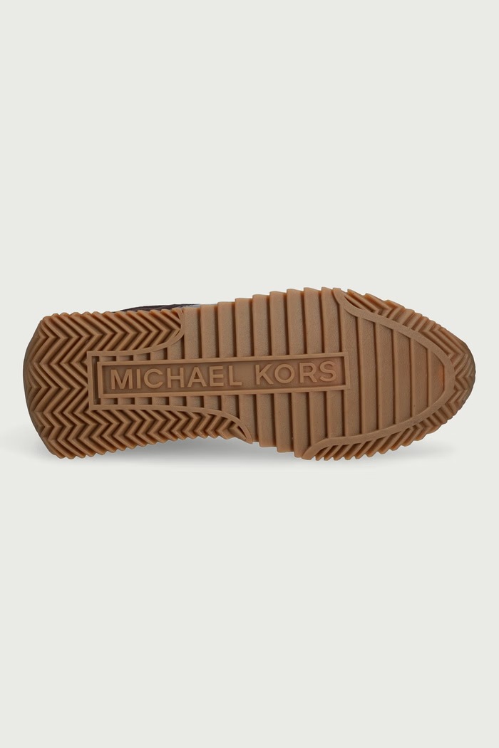 Rhodes Stripe Trainer sneakers da uomo in scamoscio Michael Kors marrone 42F6RHFS1S.251