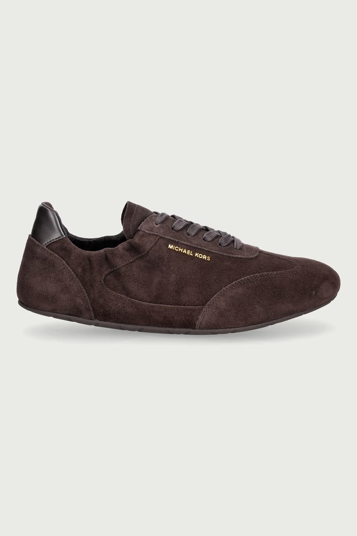 Michael Kors Archer Trainer sneakers da uomo in scamoscio 42T6ARFS1S.251 marrone AW26