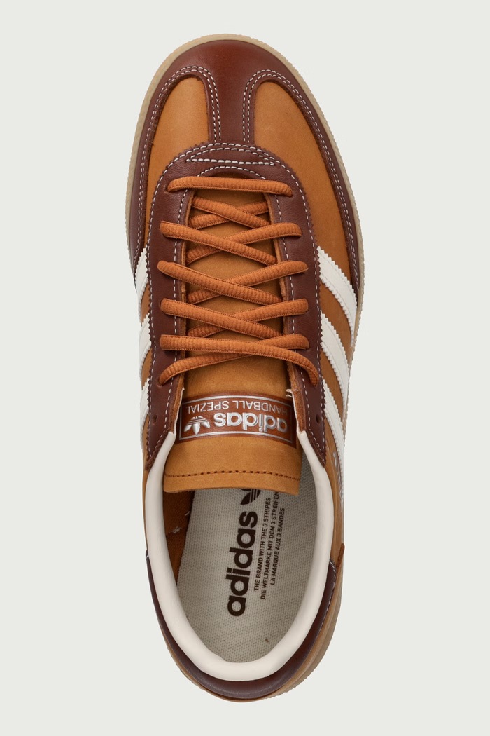 Handball Spezial sneakersy męskie skórzane adidas Originals KJ7416 brązowy