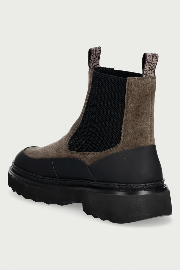 Obuwie Steve Madden Sztyblety męskie zamszowe Rockland 12001018.355 brązowy