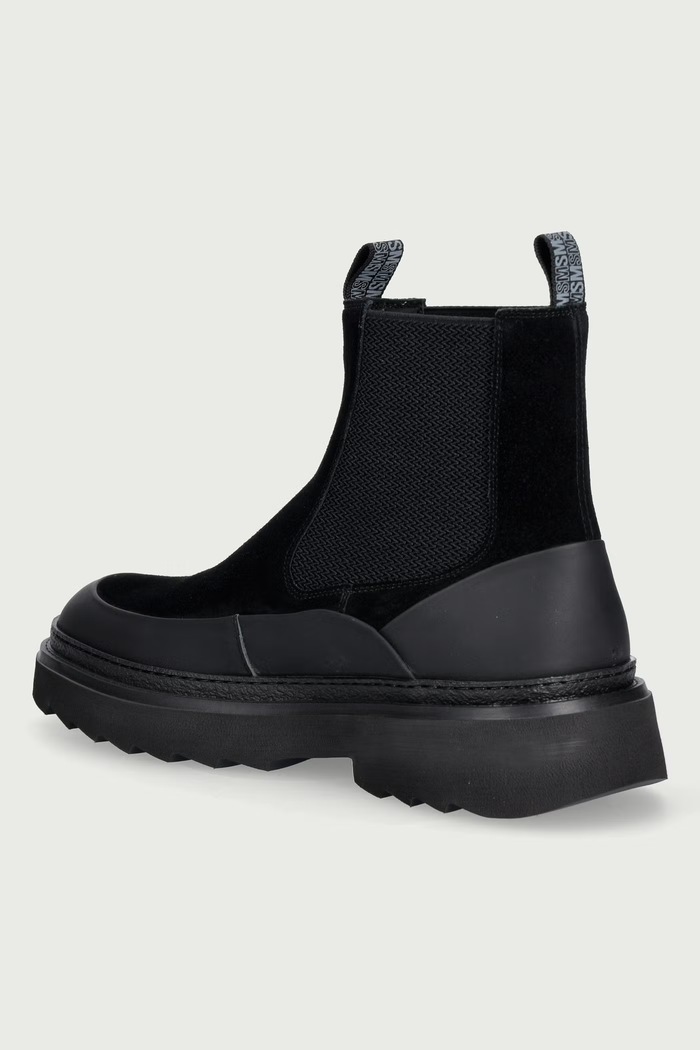 Obuwie Steve Madden Sztyblety męskie zamszowe Rockland 12001018.001 czarny