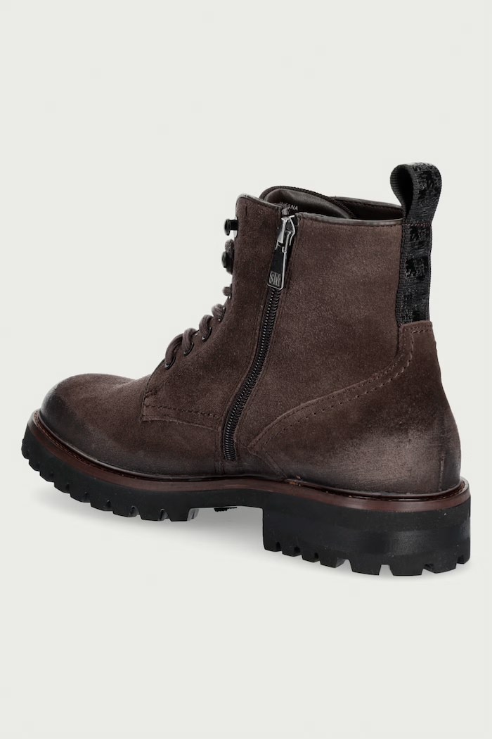 Obuwie Steve Madden Trzewiki męskie zamszowe Montana 12000978.205 brązowy