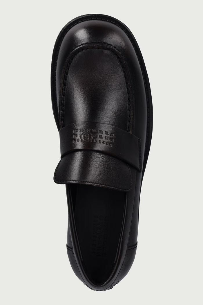 Loafersy męskie skórzane MM6 Maison Margiela SH1WR0006.P7896 brązowy