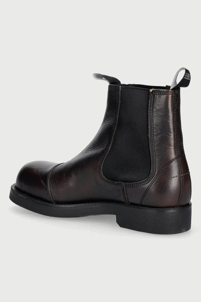 Obuwie MM6 Maison Margiela Sztyblety męskie skórzane SH1WU0014.P7896 brązowy