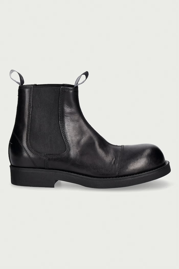 MM6 Maison Margiela sztyblety męskie skórzane SH1WU0014.P7431 czarny AW26