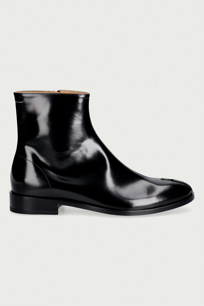 MM6 Maison Margiela botki męskie skórzane SH1WU0011.P7137 czarny AW26
