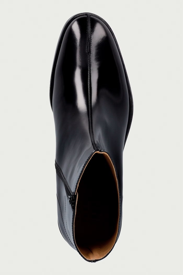 MM6 Maison Margiela botki męskie skórzane czarny SH1WU0011.P7137
