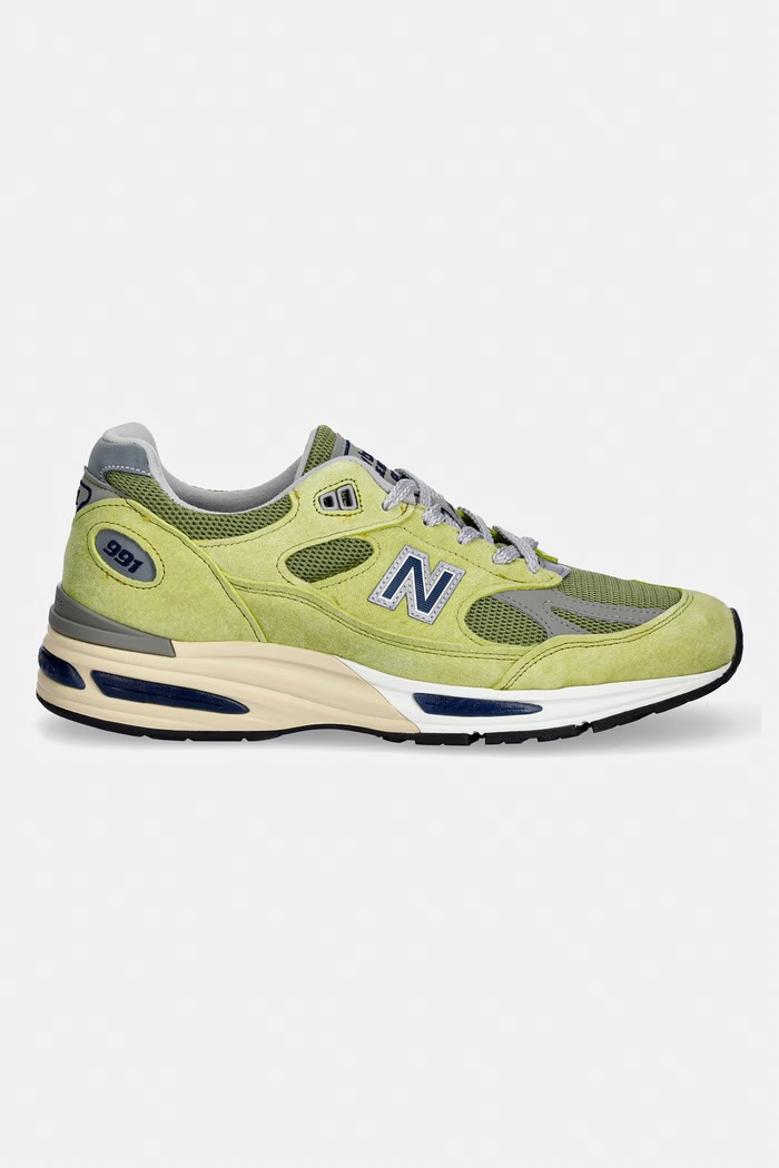 New Balance Made in UK sneakersy męskie zamszowe U991WG2 zielony AW26