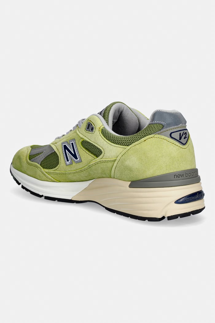 Obuwie New Balance Made in UK sneakersy męskie zamszowe U991WG2 zielony