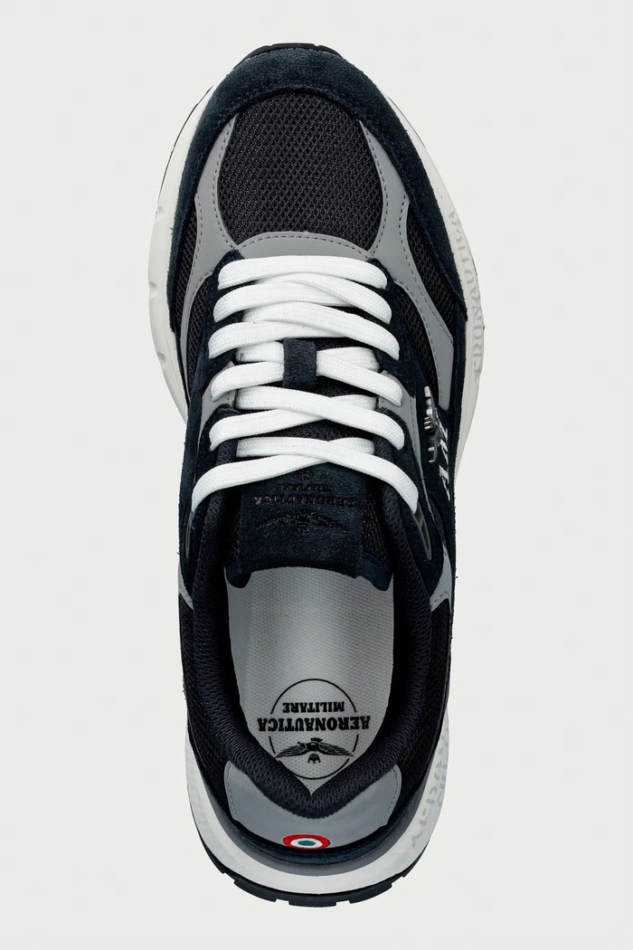 SNEAKERS tenisice za muškarce Aeronautica Militare 262SC0318UCT04248.08184 mornarsko plava