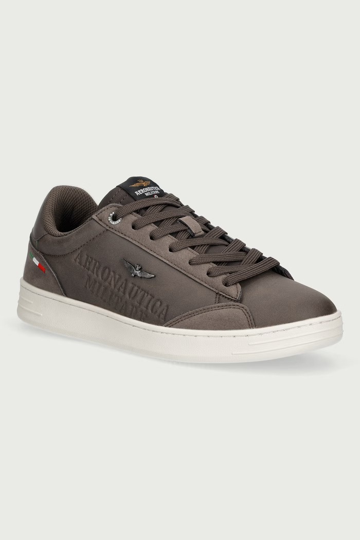 Aeronautica Militare SNEAKERS sneakersy męskie brązowy 262SC0306UCT04325.57661