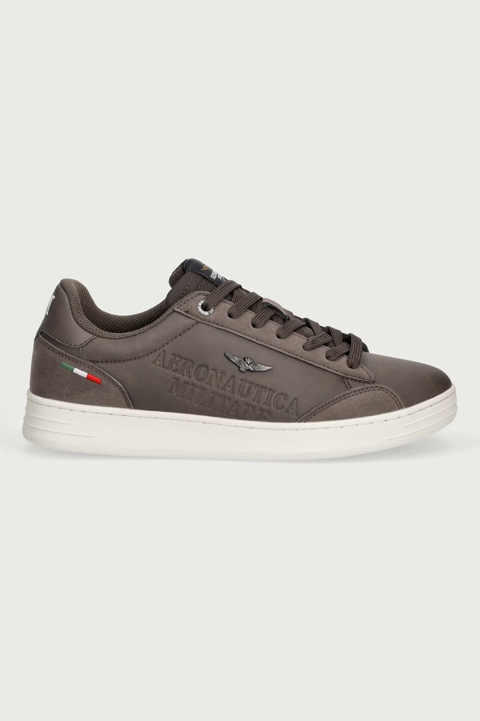 Aeronautica Militare SNEAKERS sneakersy męskie 262SC0306UCT04325.57661 brązowy AW26