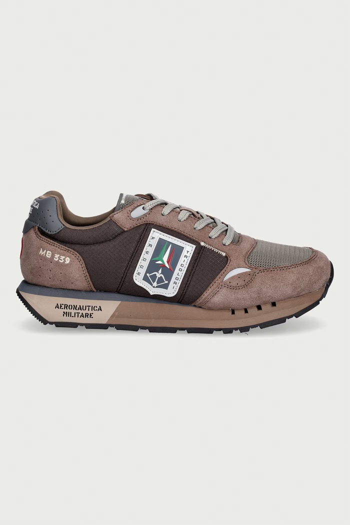 Aeronautica Militare SNEAKERS sneakersy męskie 262SC0292UCT04393.57660 brązowy AW26