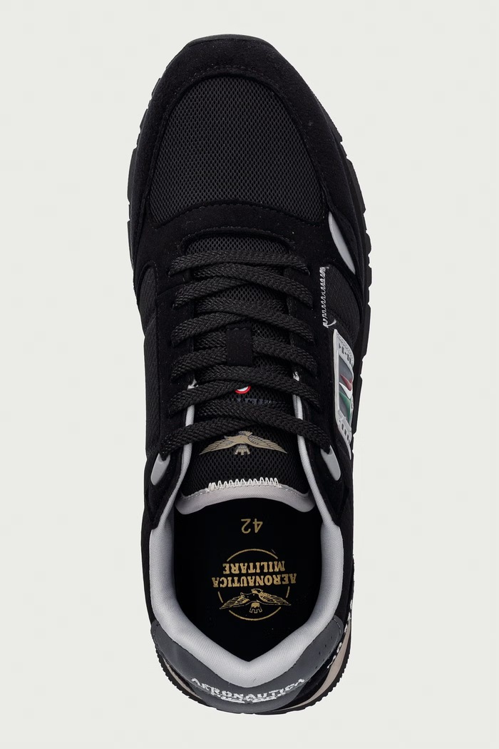 Aeronautica Militare SNEAKERS кросівки чоловічі чорний 262SC0292UCT04393.34300