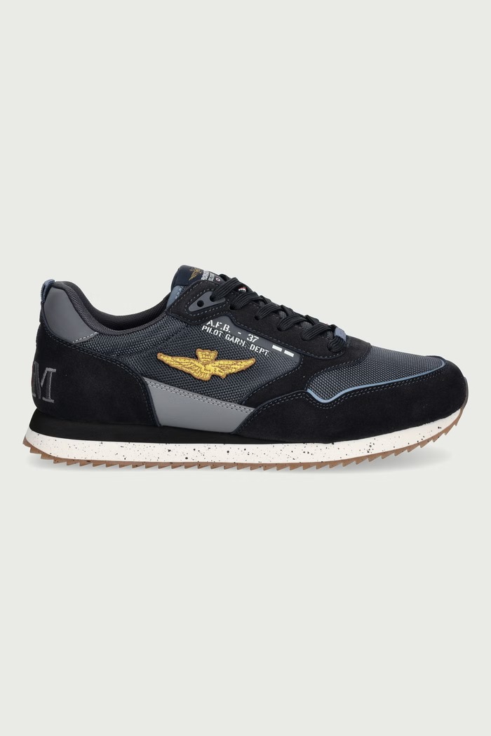 Aeronautica Militare SNEAKERS sneakers pánske 262SC0288UCT03545.08184 tmavomodrá AW26