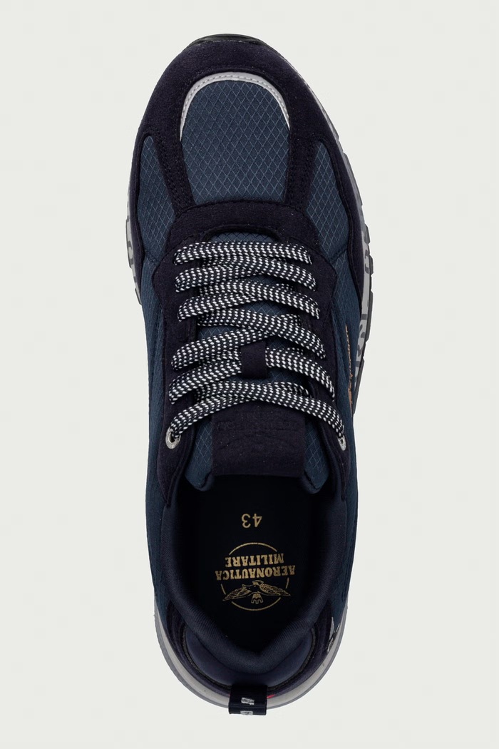 SNEAKERS tenisice za muškarce Aeronautica Militare 262SC0276UCT04327.08184 mornarsko plava
