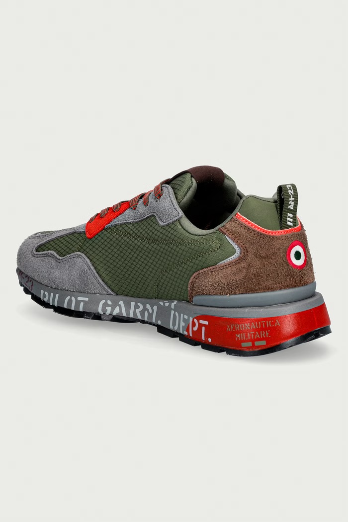 Obuća Aeronautica Militare FURRY SNEAKERS tenisice za muškarce od brušene kože 262SC0276UCT03546.94813 siva