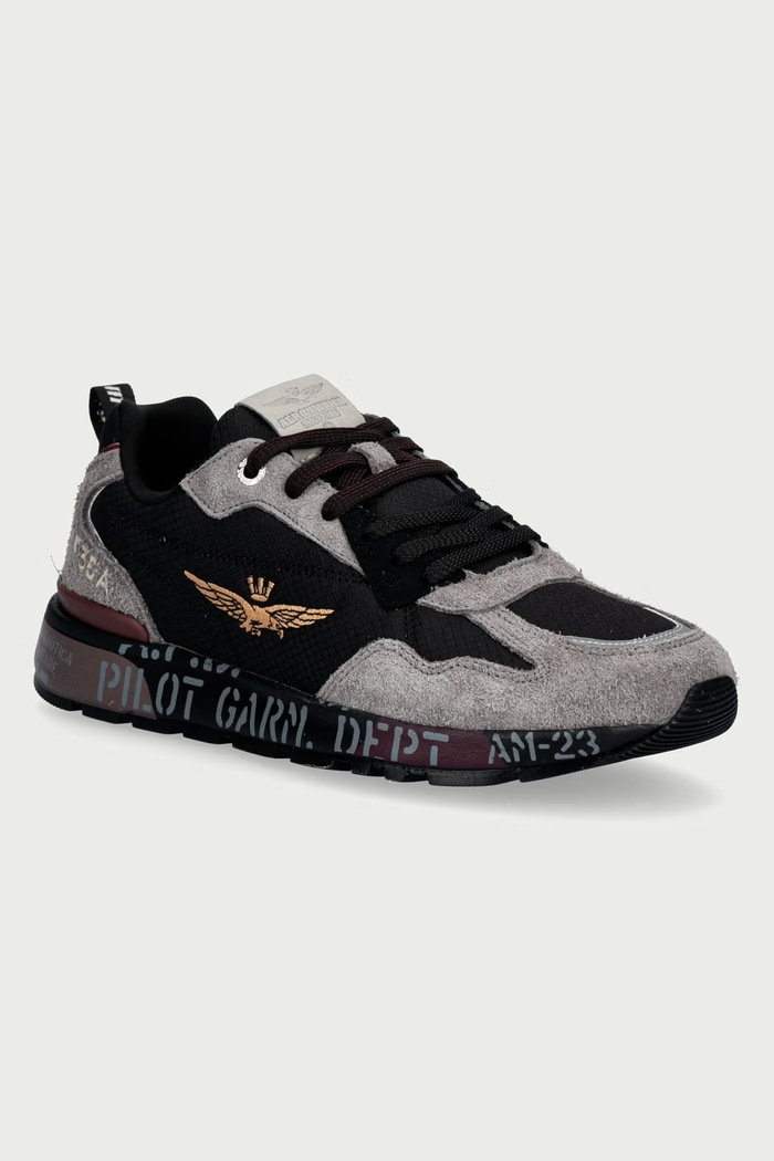 Aeronautica Militare FURRY SNEAKERS tenisice za muškarce crna 262SC0276UCT03546.34300