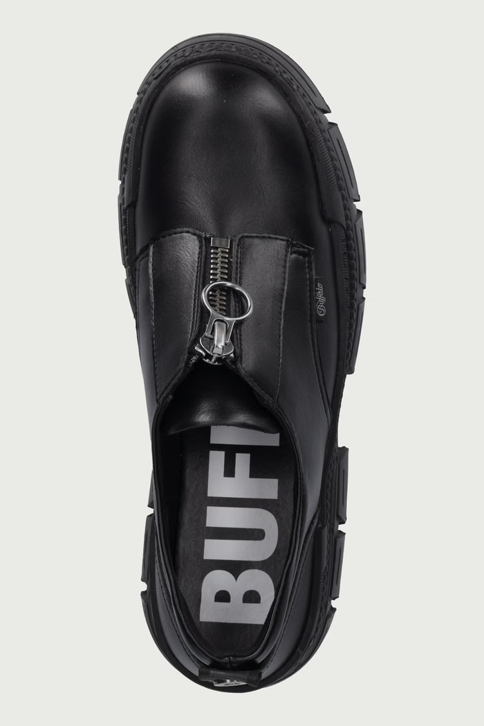 Mokasíny pánske Gopher Front Zip Lo Bs Buffalo 18380.BLK čierna