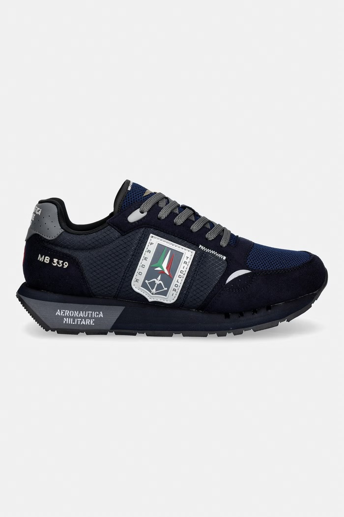 Aeronautica Militare SNEAKER superge moške 262SC0292UCT04393.8184 mornarsko modra AW26