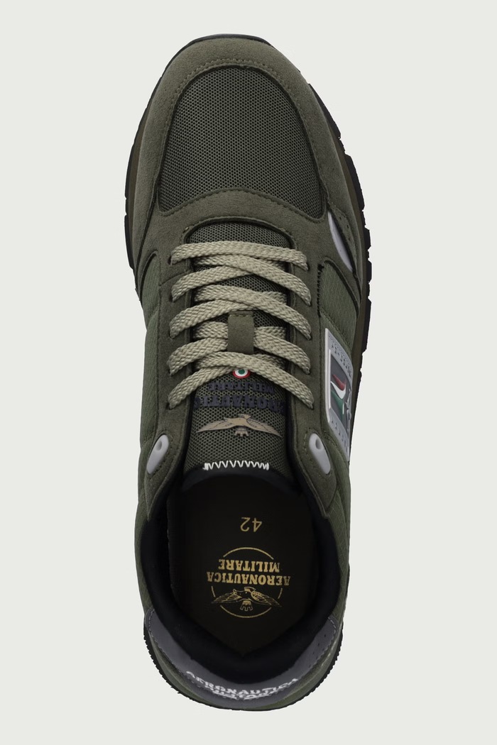 SNEAKER sneakersy męskie Aeronautica Militare 262SC0292UCT04393.7301 zielony