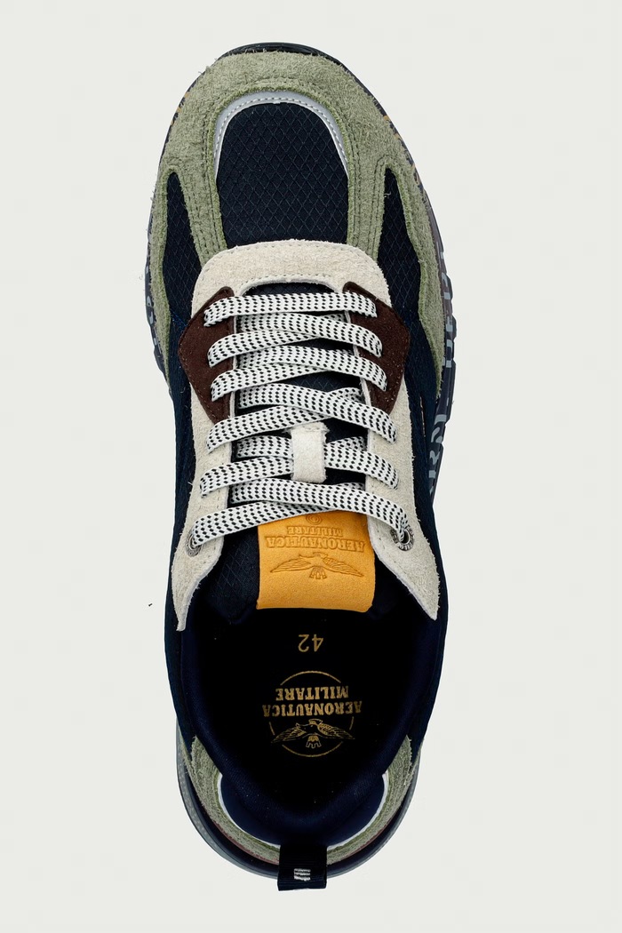 SNEAKER FURRY sneakersy męskie Aeronautica Militare 262SC0276UCT03546.94812 granatowy