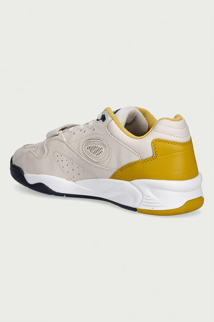 Obuwie Lacoste Game Trainer Pro Archive Pack Sneakers sneakersy męskie skórzane 52SMA0004.WN1 beżowy