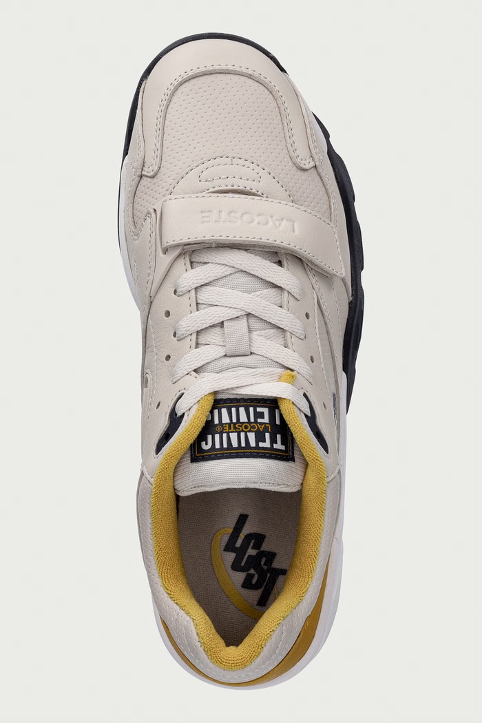 Lacoste Game Trainer Pro Archive Pack Sneakers sneakersy męskie skórzane beżowy 52SMA0004.WN1