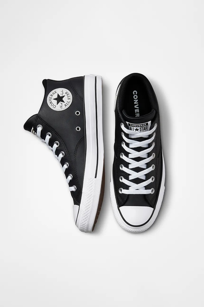 Chuck Taylor All Star Malden Street MID platnene superge ženske usnjene Converse A01716C črna